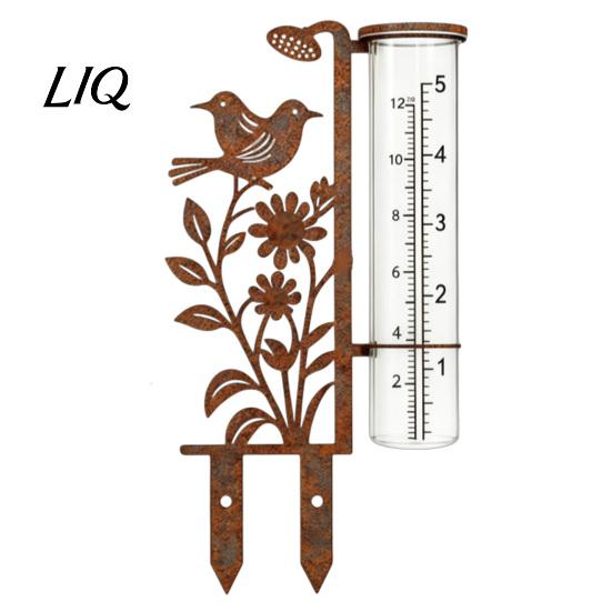 Einfach zu installierender Regenmesser für den Außenbereich, 7,8-Zoll-Messgerät zur Niederschlagsmessung, Frostsicher, Stilvolle Gartendekoration, Vintage