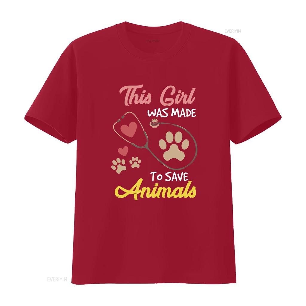Vet Tech T Shirt Reception Veterinarian Animal Was Made To Save Animals Vintage Washed Graphic Unisex Fashion Comfortable