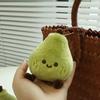 Wish Come True Pear Plush Keychain Cute Soft Stuffed Fruit Pendant for Bags Backpacks Adorable Lucky Phone Charm Gift for Girls