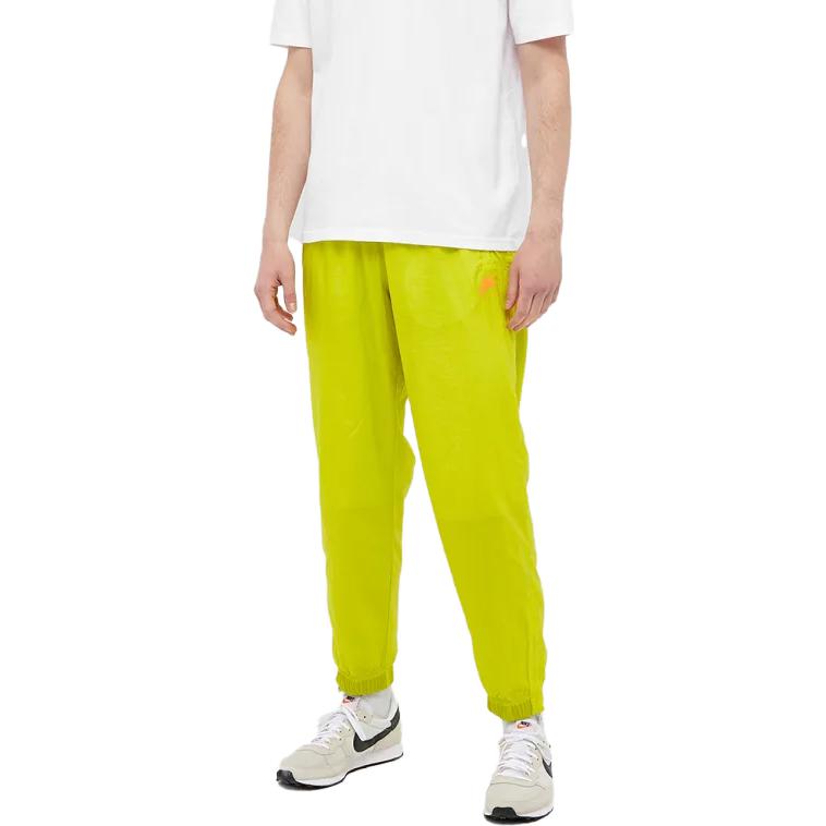 Nike Solid Color Elastic Waist Jogger Pants Men Bottoms Yellow DC9988-344