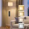 Led Floor Lamp With Remote Control Gold Tone