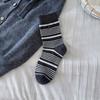 Women's New Autumn and Winter Color Striped Boneless All In One Drum Pile Cotton Socks