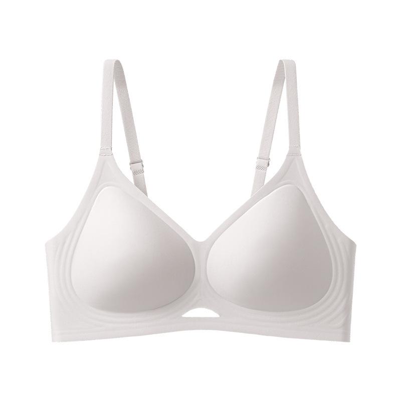 Traceless Underwear, Jelly Soft Support, No Steel Ring, Double Breast Upper Support, Anti-sagging and Breathable Summer Thin Bra Cover, Women