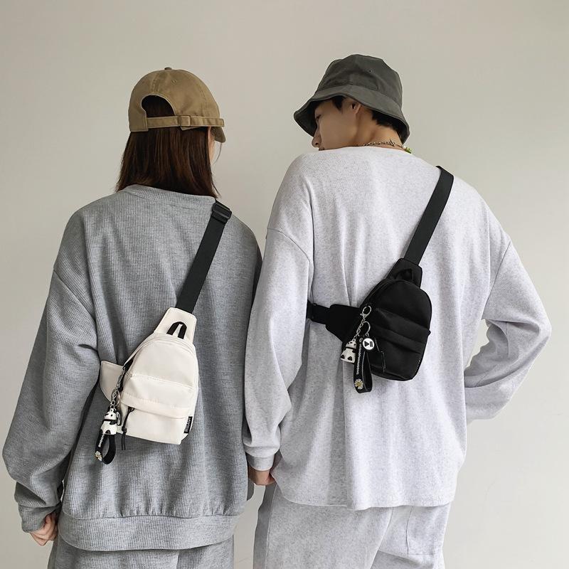 Breast bag women's trend small satchel personalized fashion brand messenger bag boys casual mini mobile phone bag