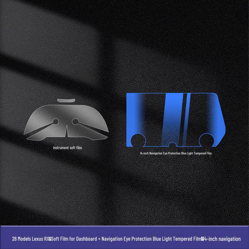 Tempered Film for 2026 Lexus RX Console & Dashboard Screens