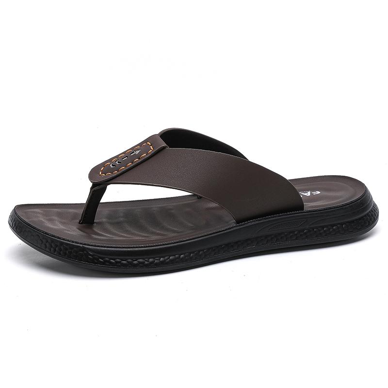 Summer Men's Outdoor Casual Slippers Flip Flops Anti Slip Waterproof Comfort Beach Shoes Youth Versatile Sandals