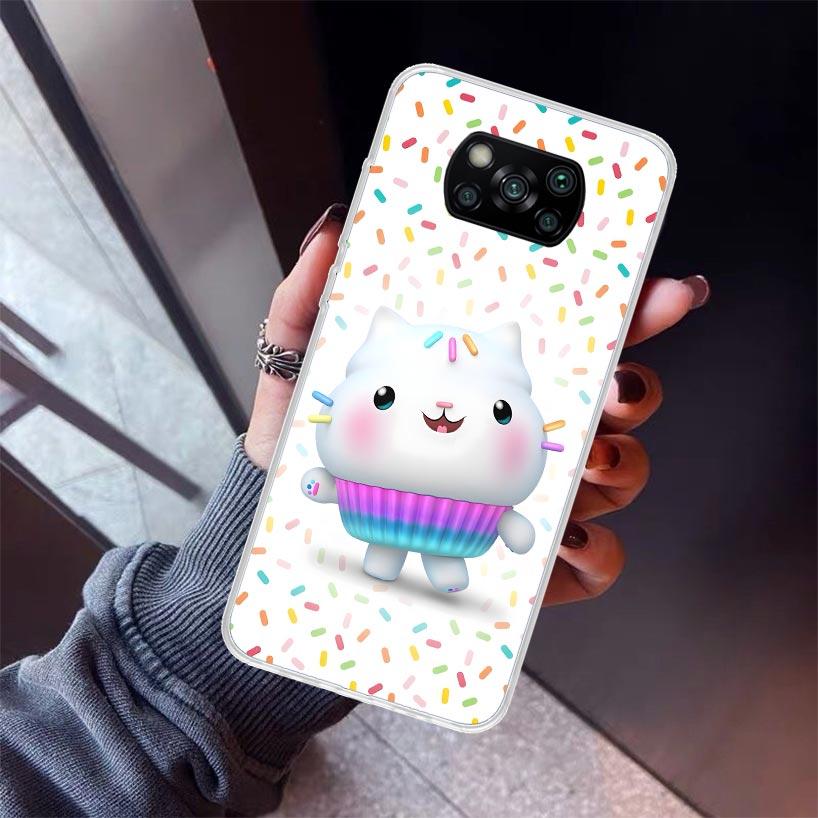 Cartoon Gabbys Dollhouse Phone Case For Xiaomi Poco X7 X6 X5 Pro F7 Ultra Redmi 15C 15 13 13C 12 12C 10 10A 10C 9 9A 9C 9T Shell