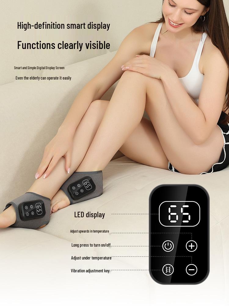 Graphene Heating Foot Massager: Vibration & Heat Therapy for Ankle Pain Relief and Physiotherapy