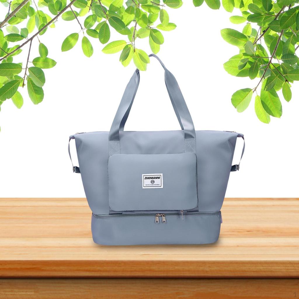Folded Sports Gym Bags Holdall Water Resistant Weekender Bag Tear Tote Travel Duffle