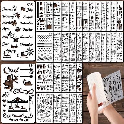 Cross-Border DIY Scrapbook and Diary Painting Template