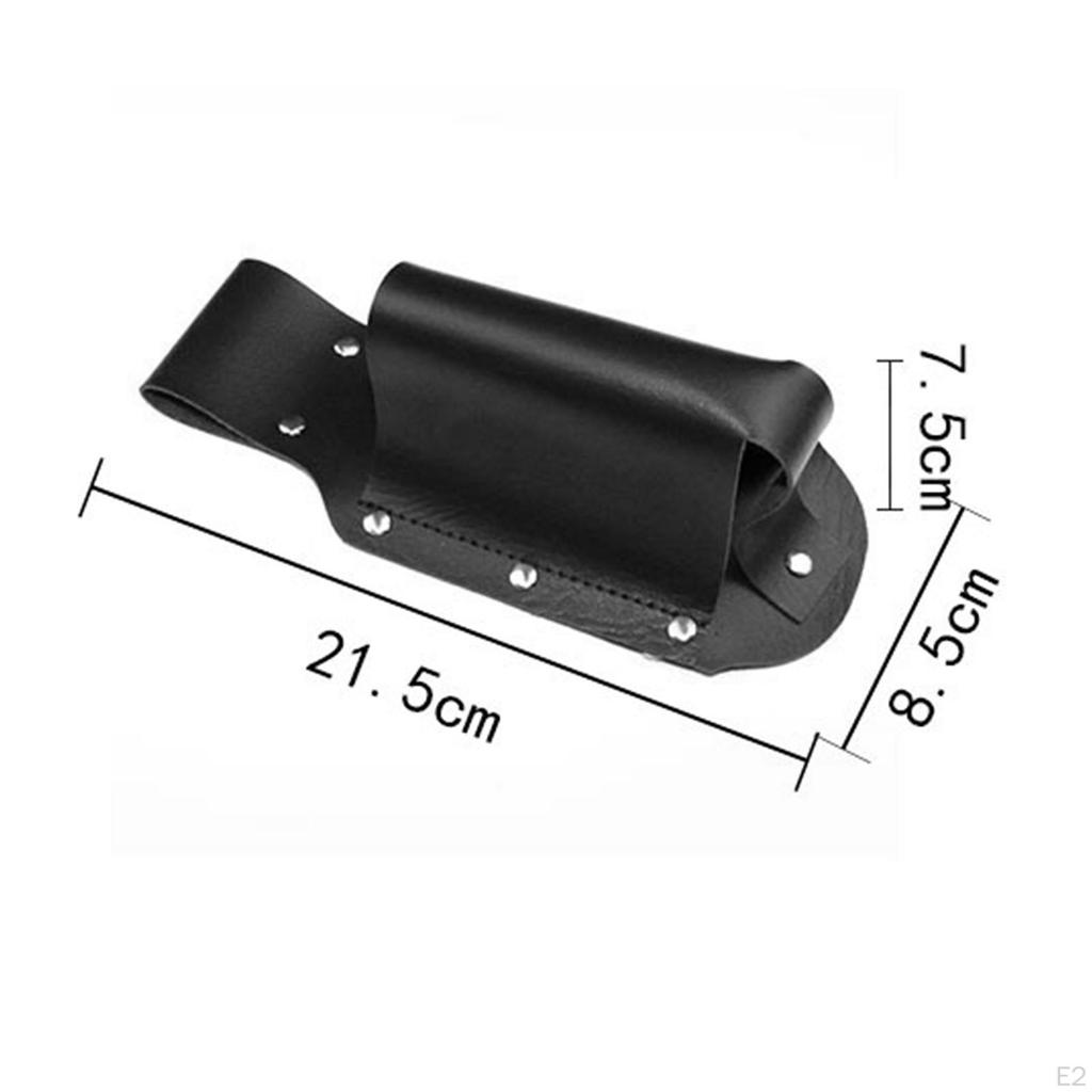 PU Leather Beer Holster Can Holder Gear Bottle for Men Drink Black