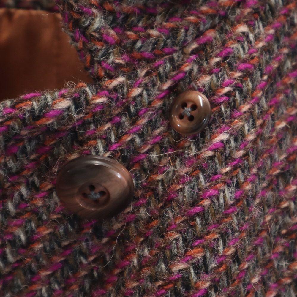 Aquascutum 70s 80s Vintage Wool Coat Purple Women Used