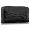 [VOICE] Align Greta Fix Women's Long Wallet by Tuscania, Italy. This stylish and elegant wallet features crocodile-embossed cowhide leather, a design