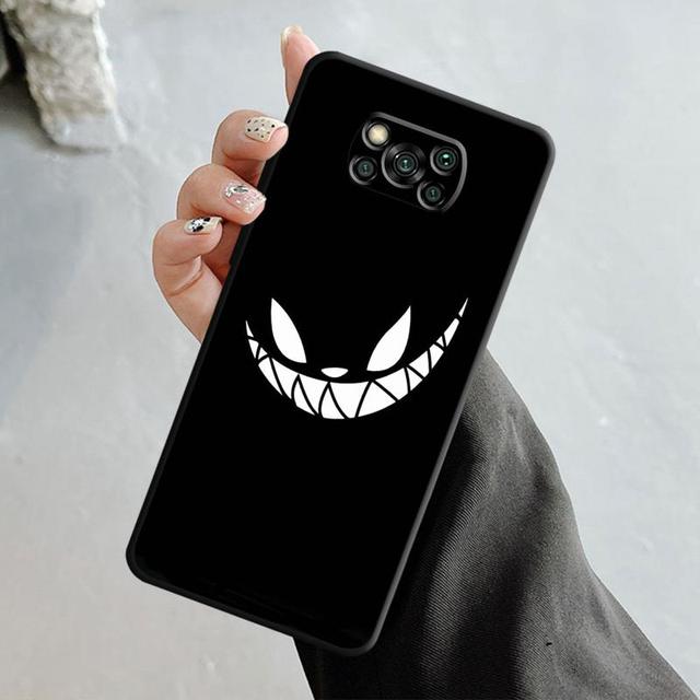 Terror Demon Smile Teeth For Xiaomi Poco X3 Nfc X4pro X5 M3 For Mi 12 13 11 10 10t 8 Note10 Lite 11ultra 11t Pro F1 Cover