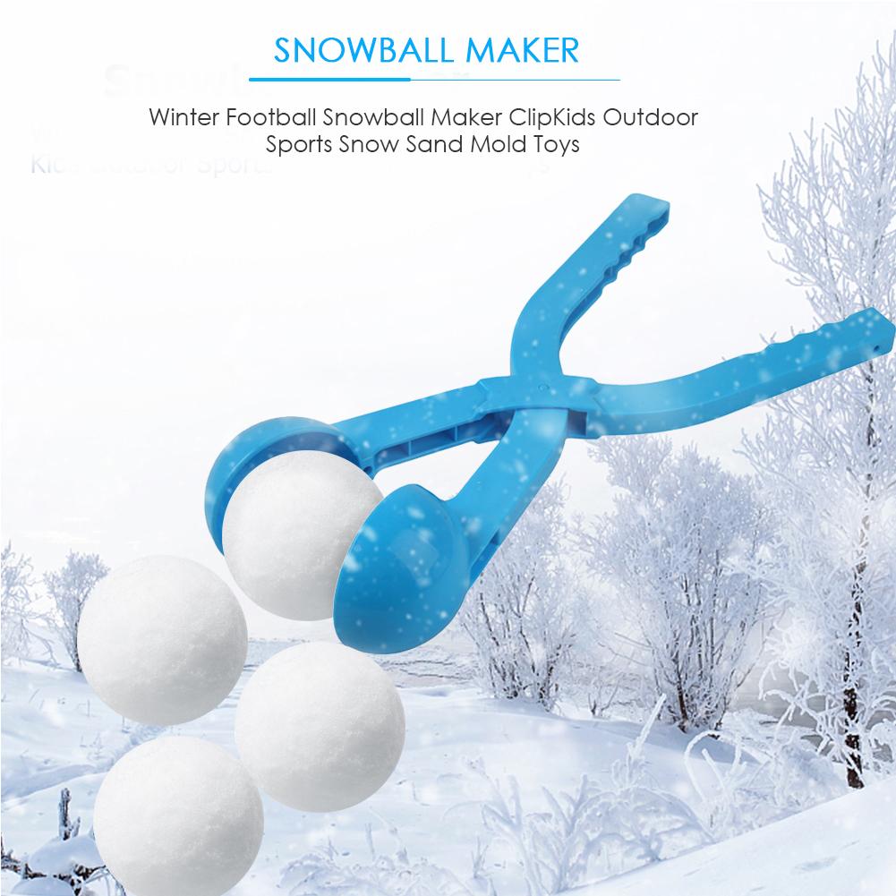 Creative Snowball Clip 3D Round Shaped Snow Snow Clip Toys Kids Sandy Beach Game Playing Tool Interactive Toys