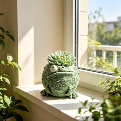 Yousheng Tier-Pflanztopf, Tierförmiger Harz-Blumentopf, Wetterbeständiger Pflanzenbehälter mit Matter Textur für Außen- und Innendekoration