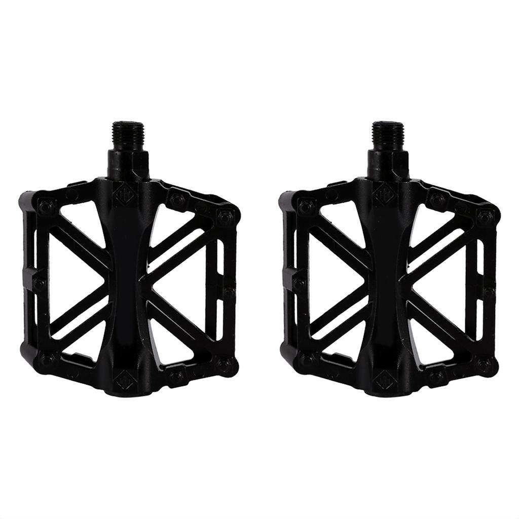 זוג פדלים לאופניים מאלומיניום קל משקל נגד החלקה לאופני הרים/כביש(שחור)