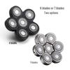 Electric Shaver Replacement Head for Self-Shaving - Compatible with Six, Seven, and Eight-Head Shavers.