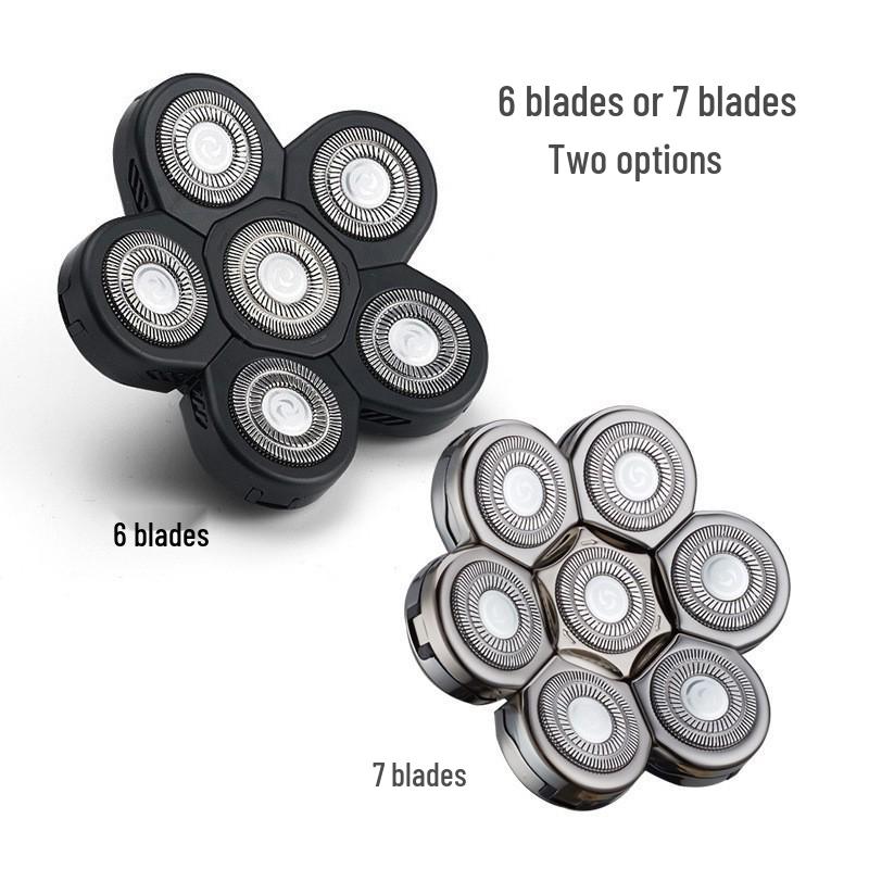 Electric Shaver Replacement Head for Self-Shaving - Compatible with Six, Seven, and Eight-Head Shavers.
