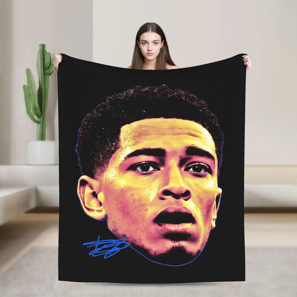 Bellinghams Knitted Blanket Soccer Football Fuzzy Throw Blankets Summer Air Conditioning Printed UltraSoft Warm Bedspread