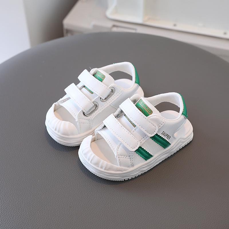 

Летние детские дышащие сетчатые сандалии 2025 года - Мягкая подошва для мальчиков и девочек Size 16-20 (Order 5 pairs) зелёный