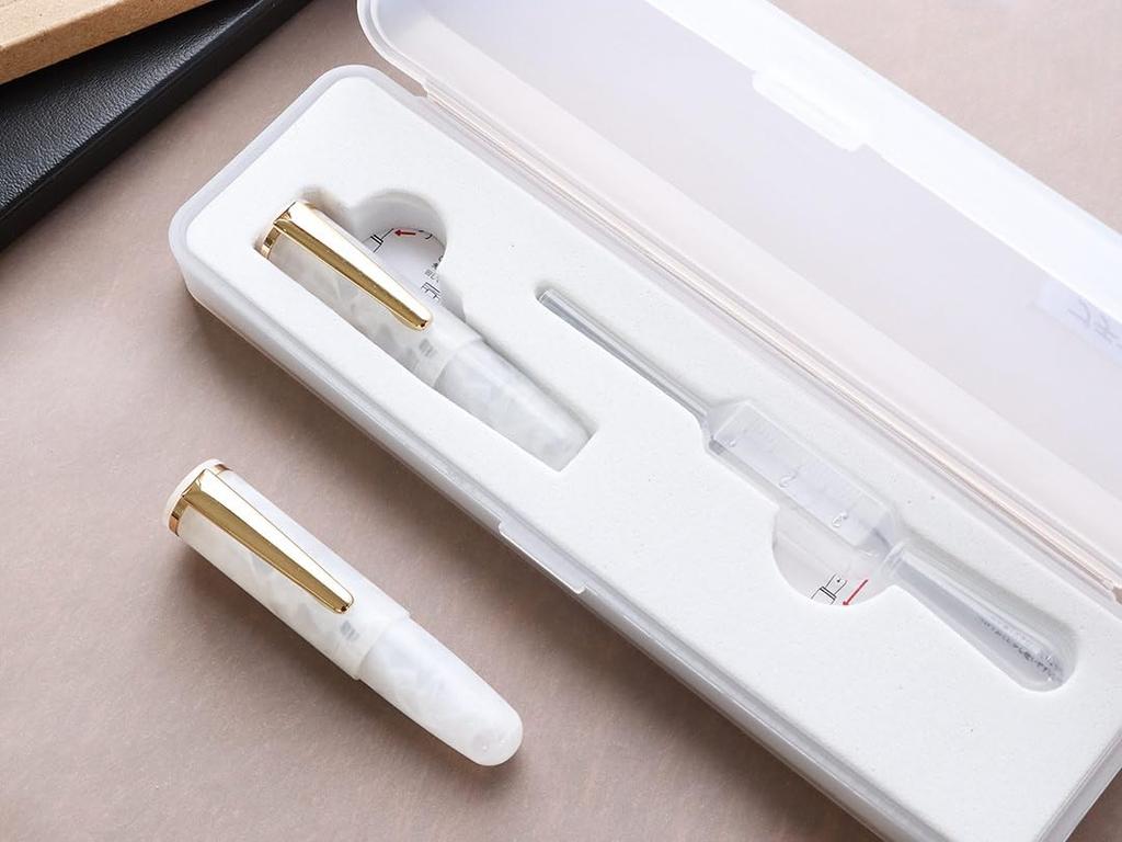 WANCHER PuChiCo Mini Caneta Tinteiro 1×um×wan (Branco, EF)