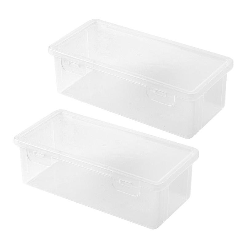 2/3Pcs Clear Hard Pencil Case Stackable High Capacity Pencil Case Colored Pencil Organizers Box for Sketch Pencil Marker