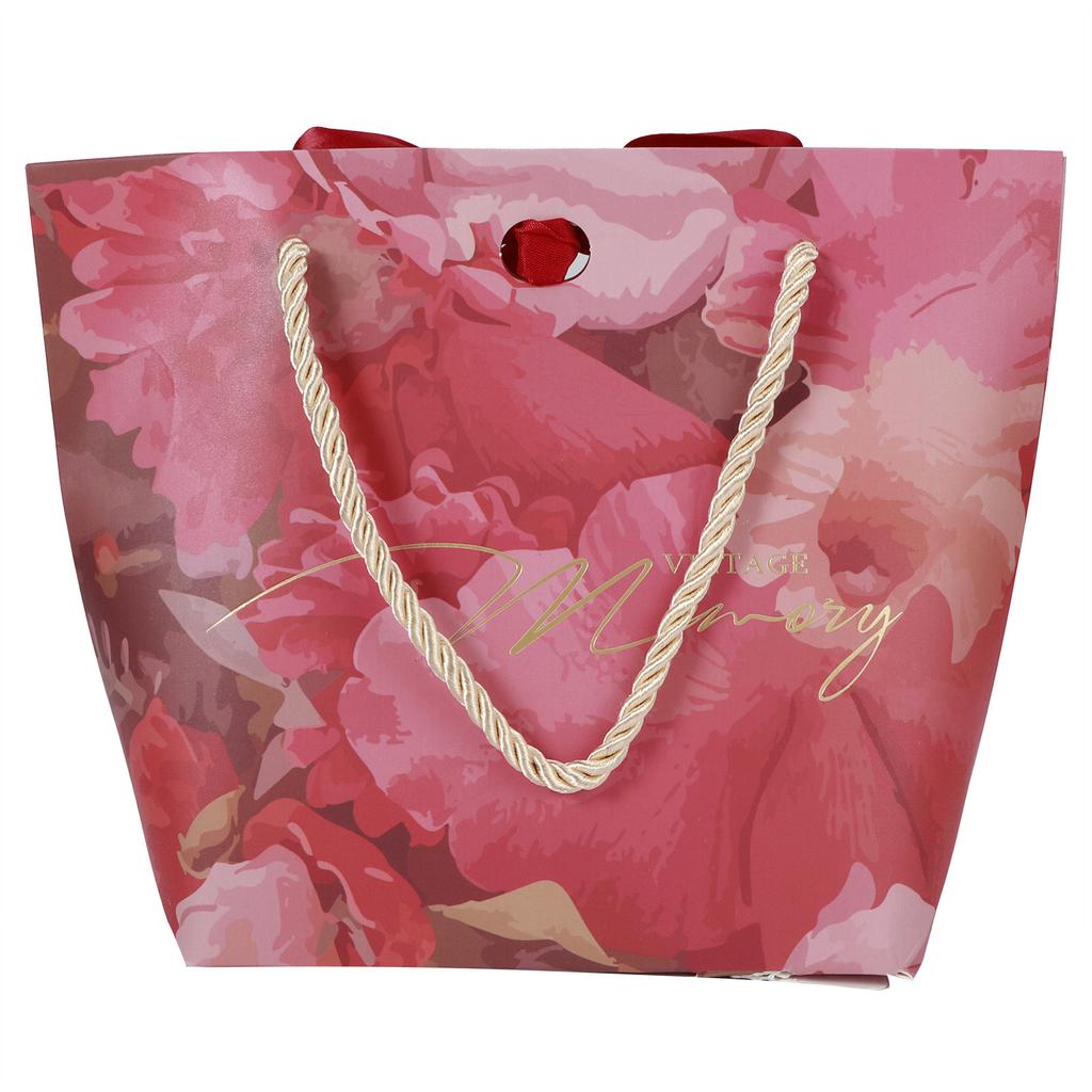 30PCS Portable Small Candy Bag Box for Gift Decoration Event Party Supplies Wedding Favours(Retro Red (Wine Red Ribbon