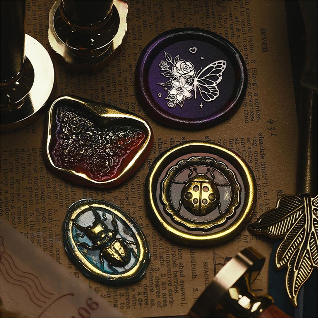 Brass Head Wax Seal Stamp Insect Series Sealing Wax Stamp for Card Envelope Scrapbooking Invitation Decoration