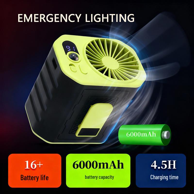 

Compact Waist-Hanging High-Speed Portable Fan for Outdoor Cooling and Heat Relief 91*81*93 mm желто-зеленый