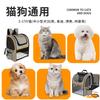 Large Space Cat Bag Breathable Expansion Pet Backpack Cat and Dog Tie Rod Double Shoulder Expandable Pet Bag Portable