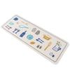 Oka Bistro Kitchen Mat, Approx. 45cm X 120cm, Blue (Made In Japan, Non-Slip)