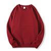 Europe and the United States new autumn and winter crew neck sweater women's top long sleeve white solid color loose girls spring and autumn models 