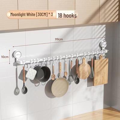 Aluminum Alloy Kitchen Storage Hook Rack