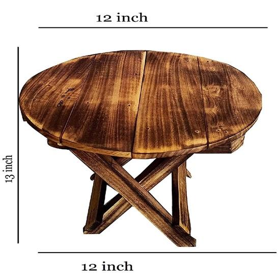 Wooden Folding Coffee Table Modern Furniture Decor Side Table Home Handmade Portable