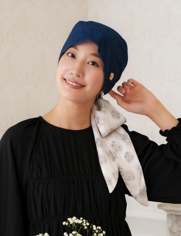 MY Medical Care Misuzu Uta x Collaboration Drug Turban [KISS LIFE] Hat, Hat, Women's, "Fireworks" LUXE, Anti-cancer (Fawn Color) (kml100155b)