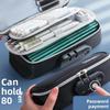 Lock Pencil Case Portable Password  Boy Canvas Pencil Bag Large Capacity Pencil Cases Student Stationery Bag Pen Case Gifts