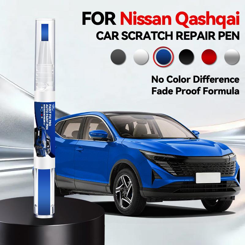 Für Nissan Qashqai 2006-2025 J10 J11 J12 Lackreparaturstift Ausbesserungsstift Kratzerentferner DIY Autozubehör Schwarz Weiß Orange Rot