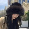 Furry Winter Women's Hat Autumn And Winter Thickened Cold-Proof And Warm Basin Bucket Hat