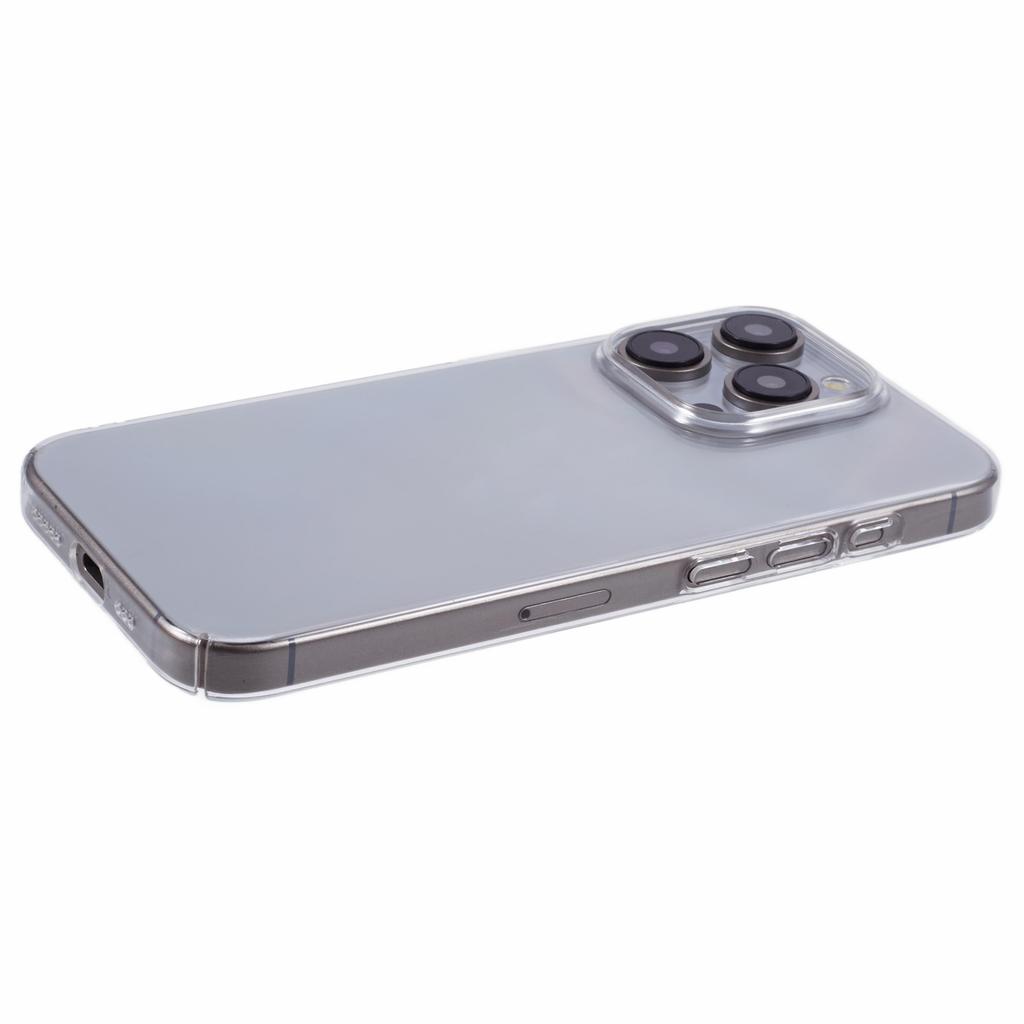 For iPhone 13 Pro Max Case Hard PC Clear Phone Cover (Precise Lens Cutouts)