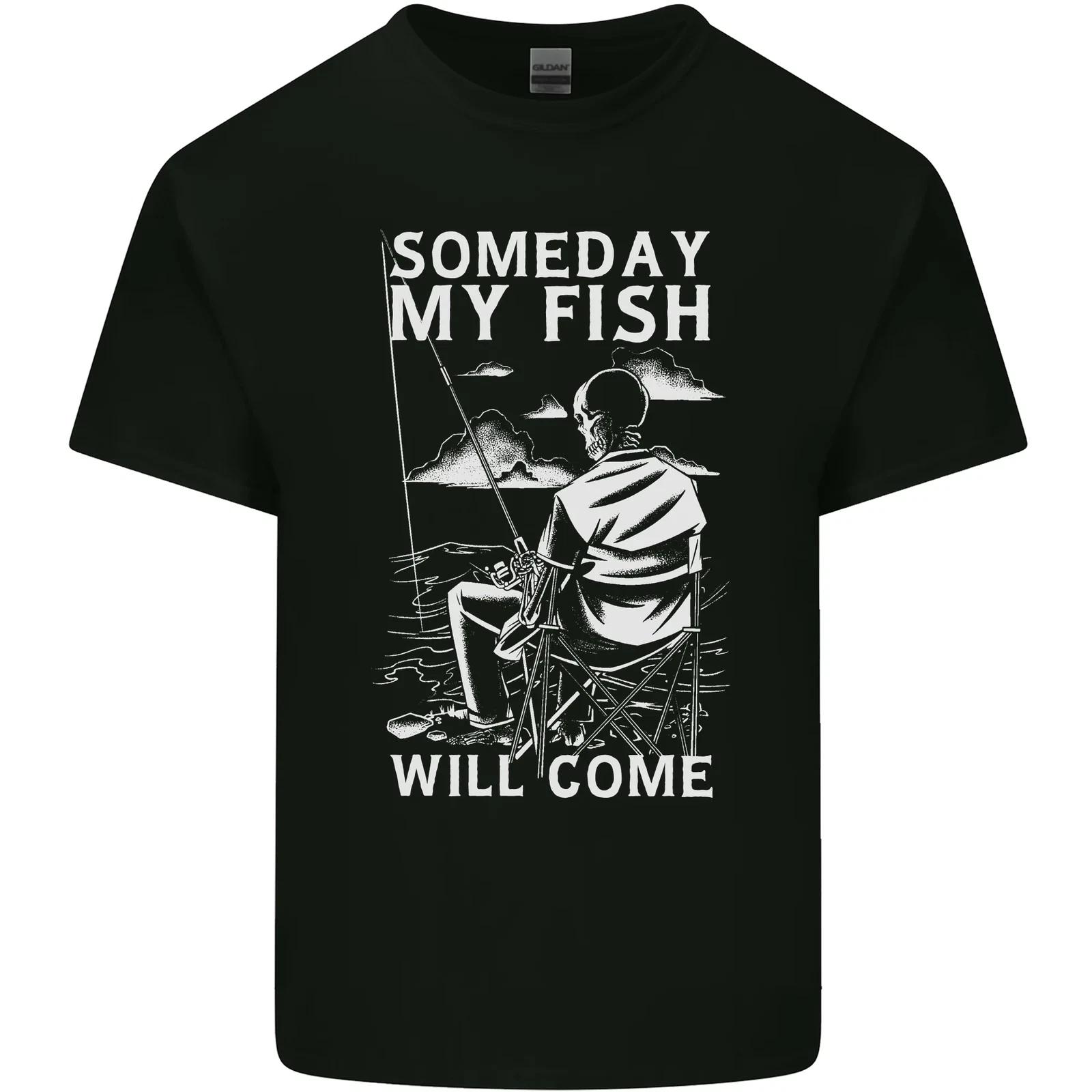 

My Fish Will Come Funny Fishing Fisherman Kids T-Shirt Childrens 4XL