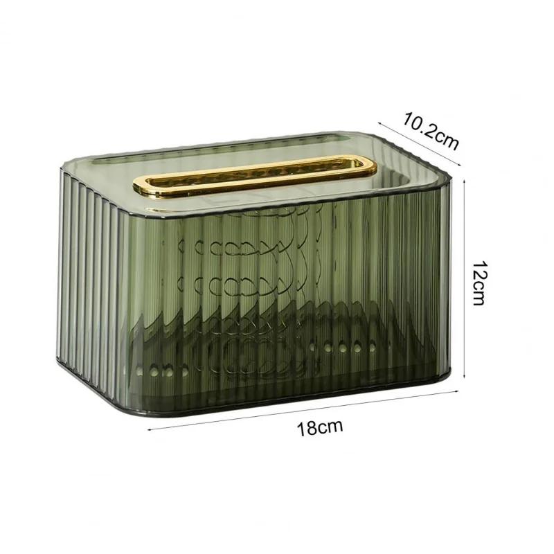 Fashion Tissue Case Bottom Hole Tissue Box Anti-dust Anti-aging Desktop Decoration Tissue Container