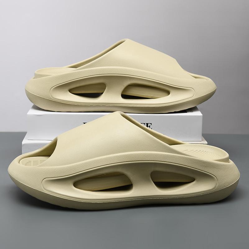 Fashion Comwarm New Summer Platform Slippers For Men Non-Slips Open Toe Flip Flops Men Fashion Beach Sandals Bathroom Slippers Outdoor