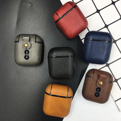 PU Leather Case for Airpods 1 2 Headset Cover for AirPods2 Headset Protection Cover Accessories