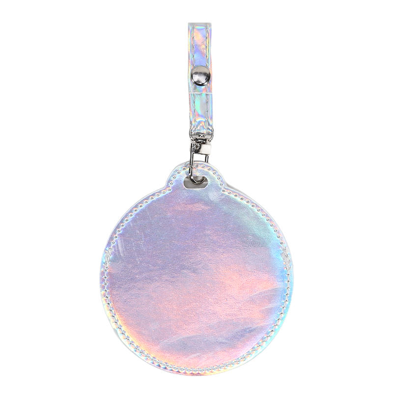 Protective Round Badge Case 58/75Mm Waterproof Transparent Window Display Bag With Hangable Fan Supplies 1/2 Pcs