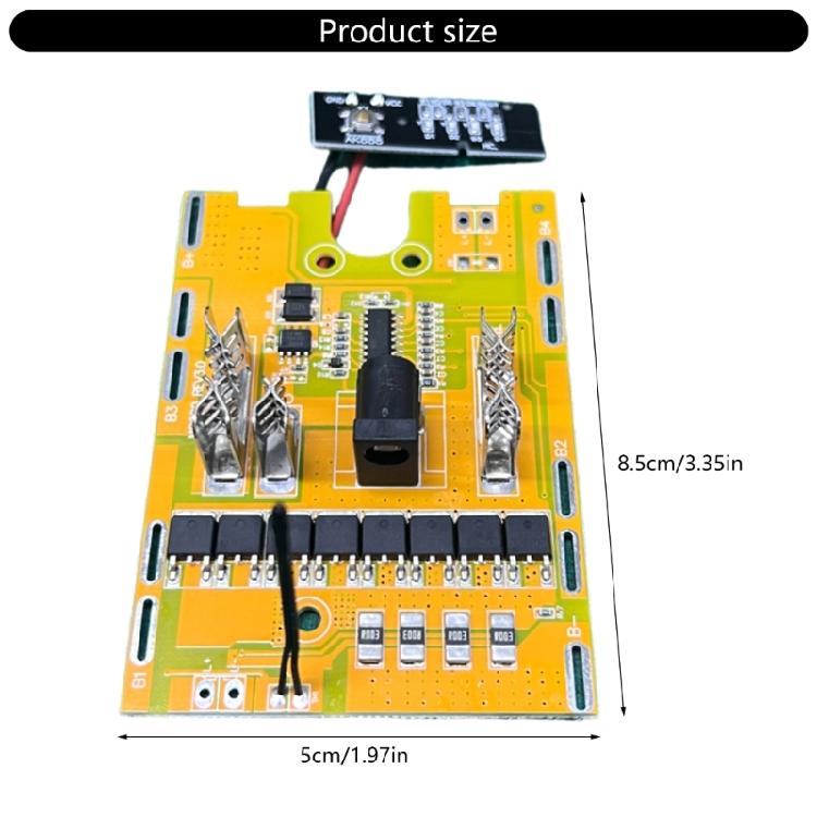 21V Battery Protections Circuit 8MOS Design 120A High Current Output Thermal Regulation PCB Multiple Device Compatible