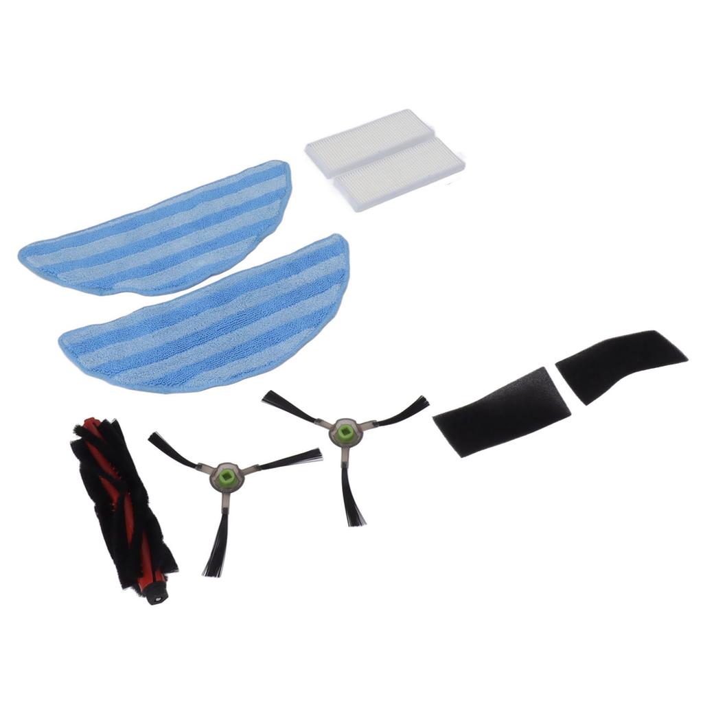 Sweeper Filter Replacement Side Brush Main Brush Rolling Brush Sweeping Cloth Sweeper Replacement Kit Parts for M200