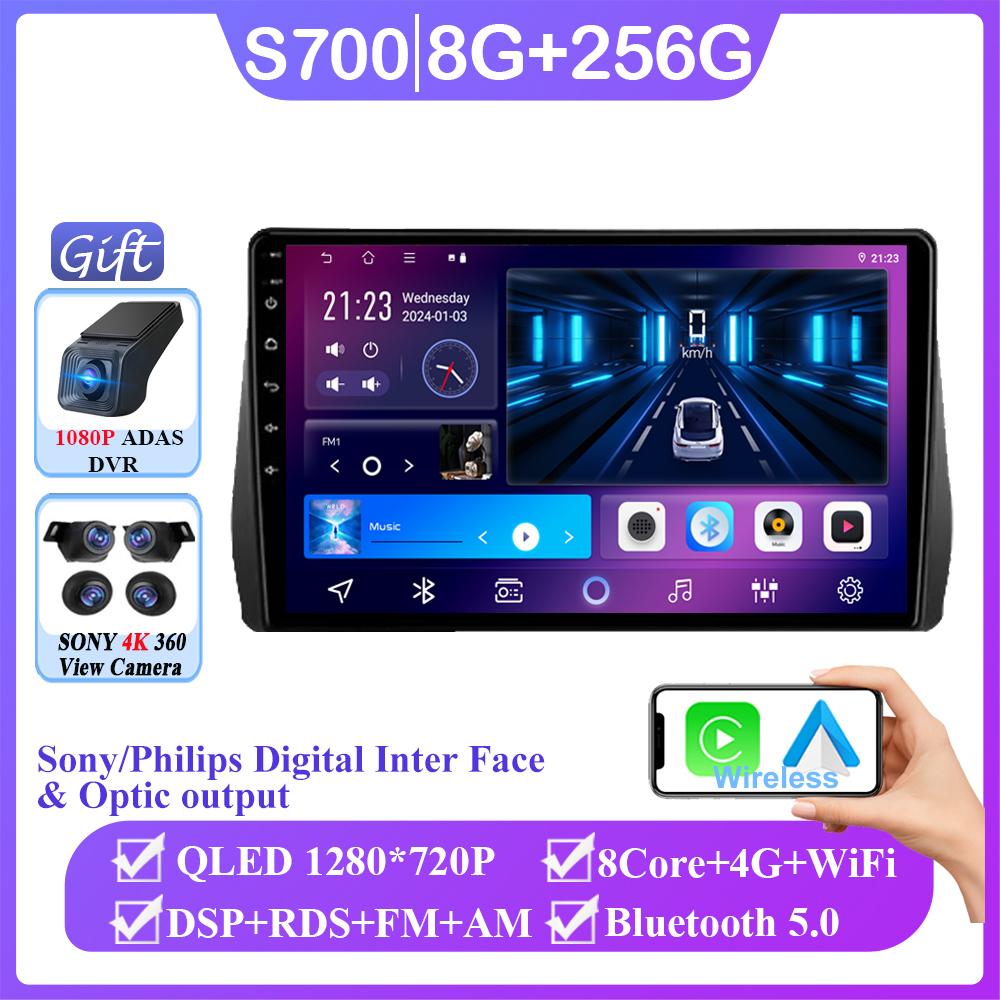 Android 14 Car Radio Stereo Head Unit For Toyota Wish 2010 -2018 Auto Carplay GPS Navigation Multimedia Player No 2din DVD 7862