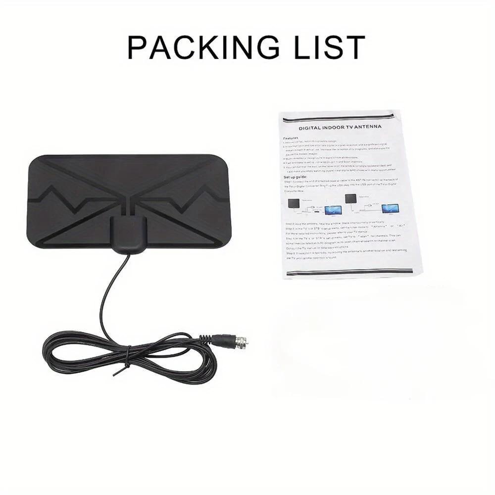 Portable HD TV Antenna - 30DBI Amplified Digital Antenna with DVB (Indoor/Outdoor)