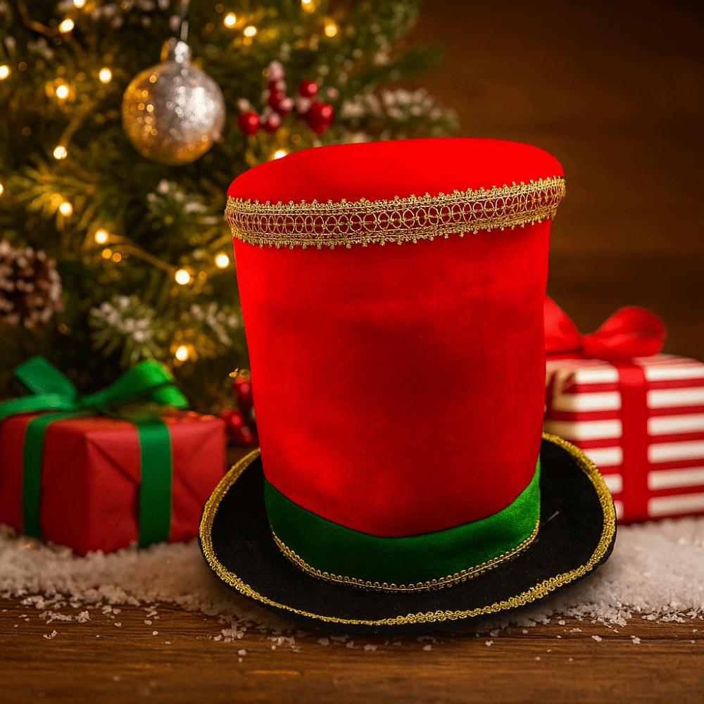 Plastic Glitter Sequin Christmas Hat Comfortable Christmas Party Cap Christmas Welcome Hat Adult